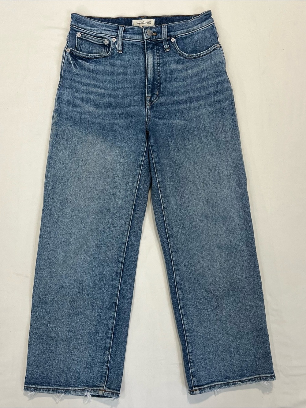 Madewell Slim Wide Leg Medium Wash Blue Jeans sz 27
